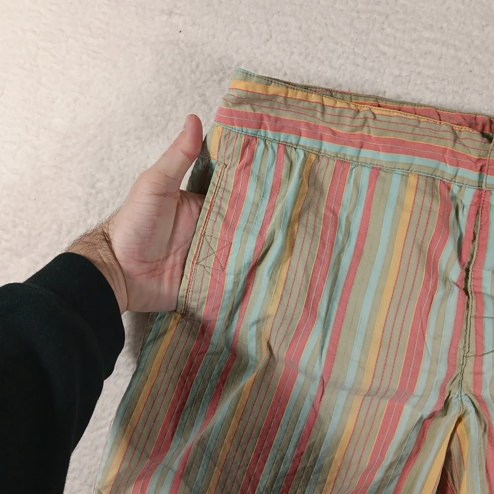 Mr. Turk Swim Trunks Mens 34 San Simeon Stripe Mesh Lined Designer Beach Resort